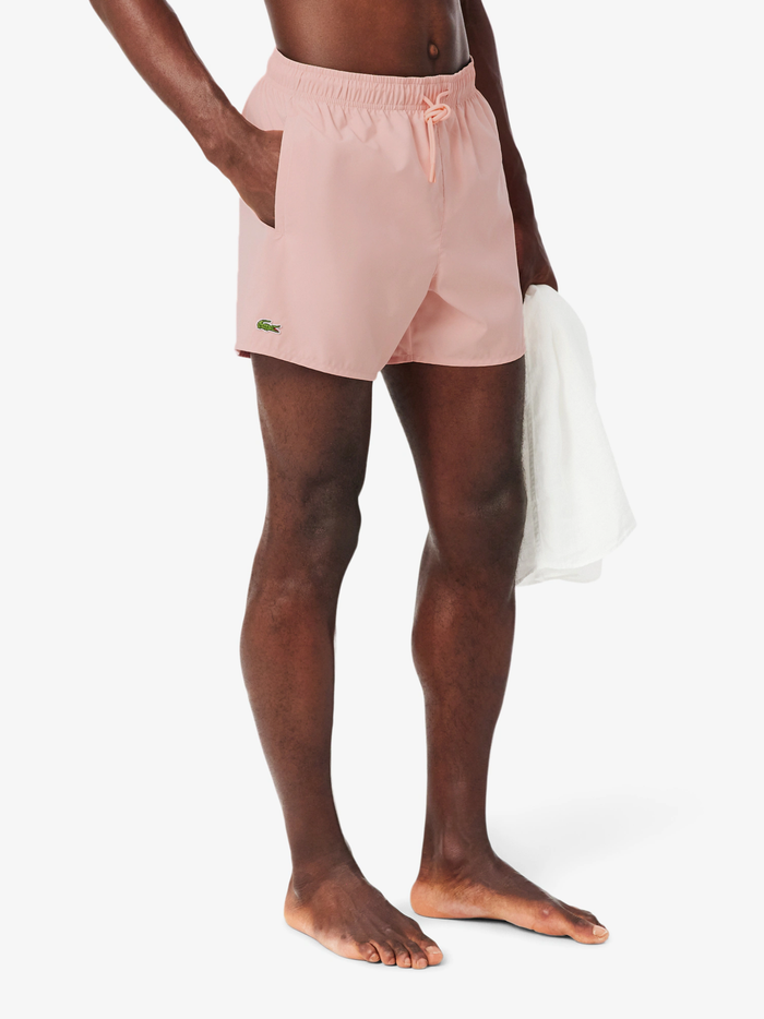 LACOSTE Quick-Dry Swim Trunks Rose