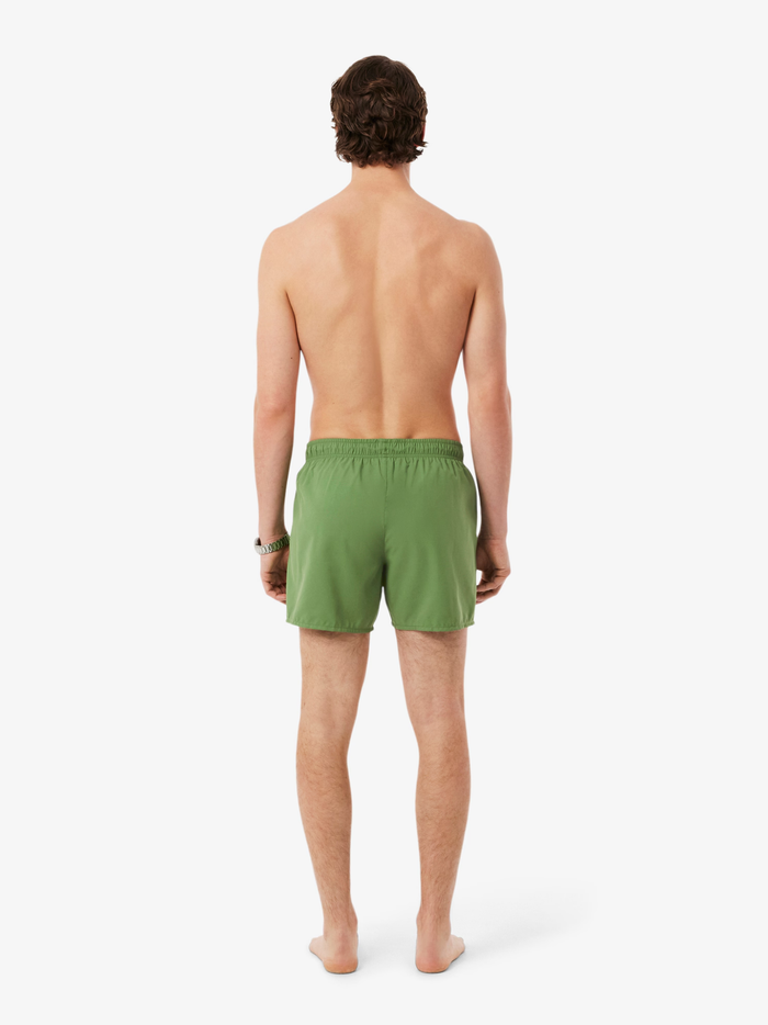 LACOSTE Quick-Dry Swim Trunks Vert - MAISONDEFASHION.COM