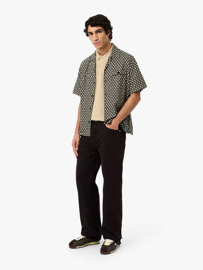 LACOSTE Regular Fit Cotton Blend Polo Shirt Beige - MAISONDEFASHION.COM