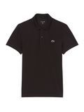 LACOSTE Regular Fit Cotton Blend Polo Shirt Brown - MAISONDEFASHION.COM