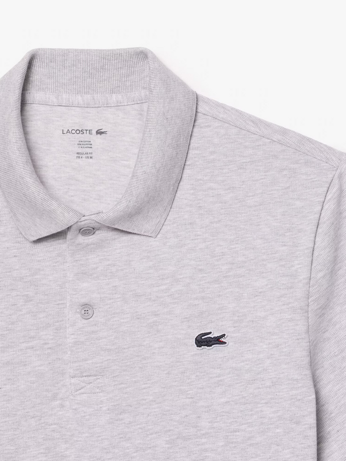LACOSTE Regular Fit Polo in Grey - Lifestyle shot or additional angle showcasing versatile casual styling