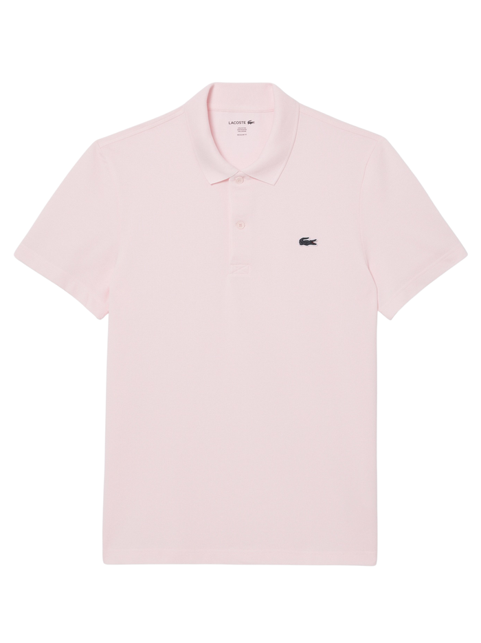 LACOSTE Regular Fit Cotton Blend Polo Shirt Light Pink - MAISONDEFASHION.COM