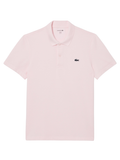 LACOSTE Regular Fit Cotton Blend Polo Shirt Light Pink - MAISONDEFASHION.COM