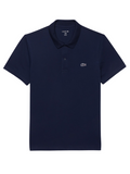 LACOSTE Regular Fit Cotton Blend Polo Shirt Midnight Blue - MAISONDEFASHION.COM