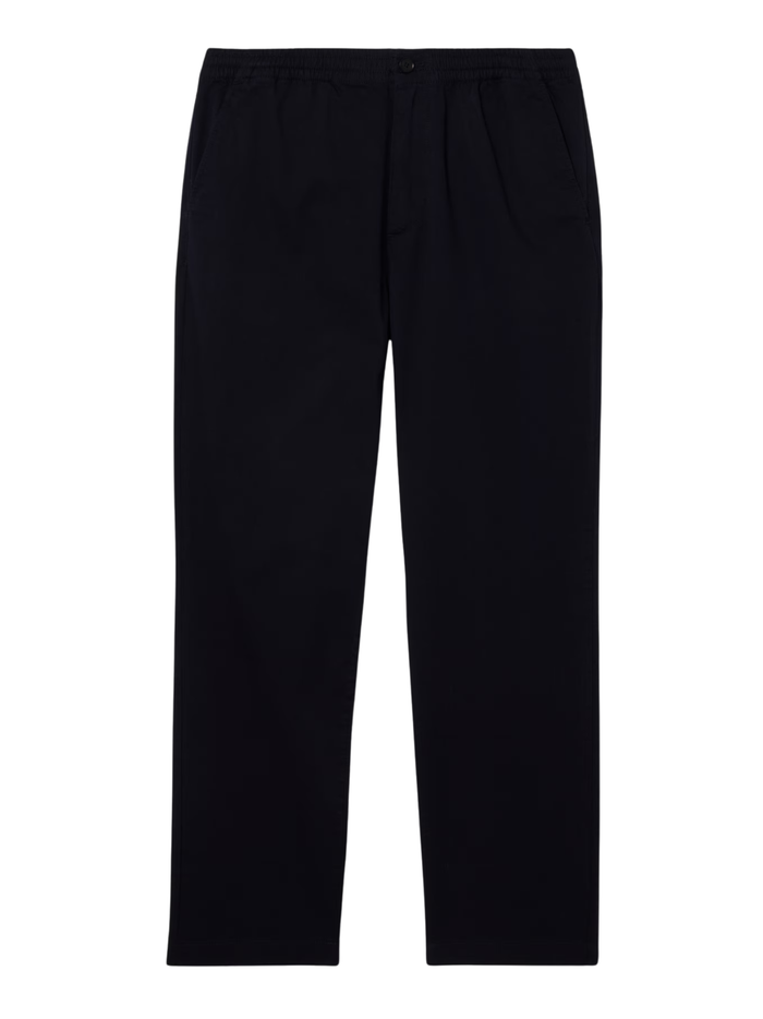 LACOSTE Regular Fit Cotton Gabardine Chino Pants Navy Blue - MAISONDEFASHION.COM