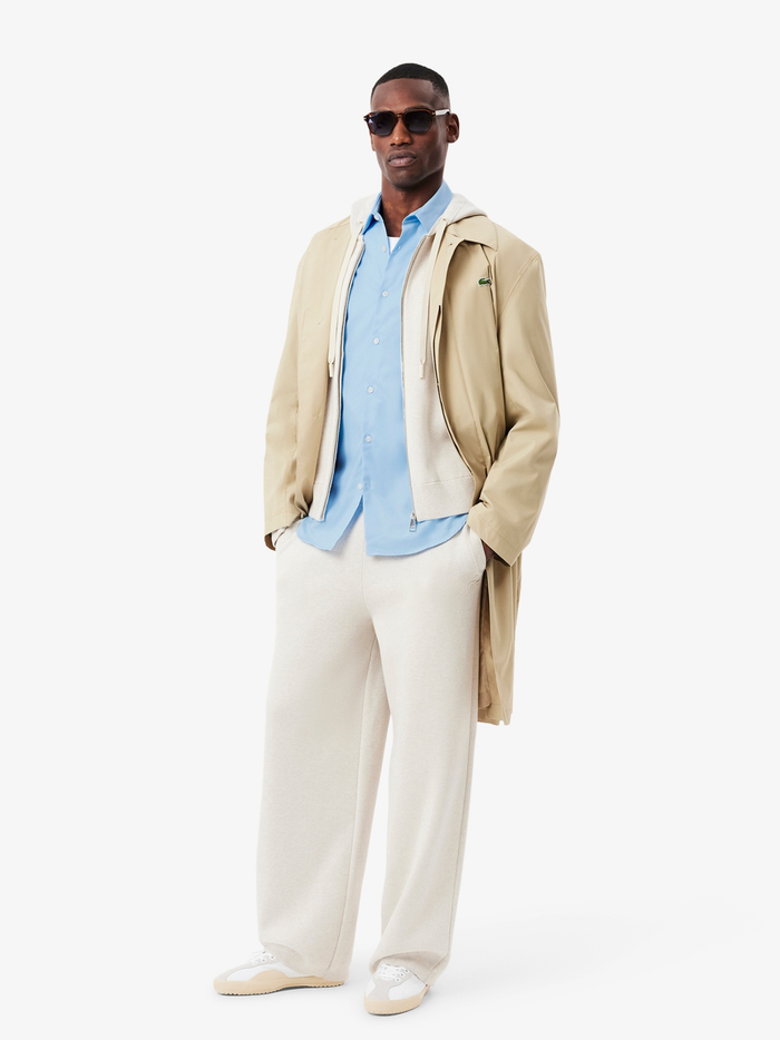 LACOSTE Regular Fit Cotton Poplin Shirt Pale Blue - MAISONDEFASHION.COM