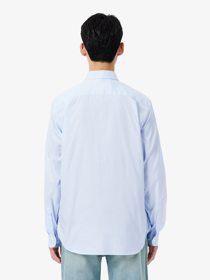 LACOSTE Regular Fit Cotton Shirt Pale Blue - MAISONDEFASHION.COM