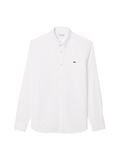 LACOSTE Regular Fit Cotton Shirt White - MAISONDEFASHION.COM