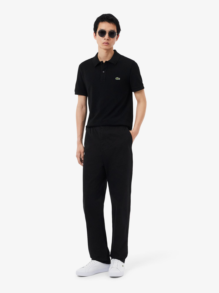 LACOSTE Regular Fit Cotton Twill Chino Pants Black