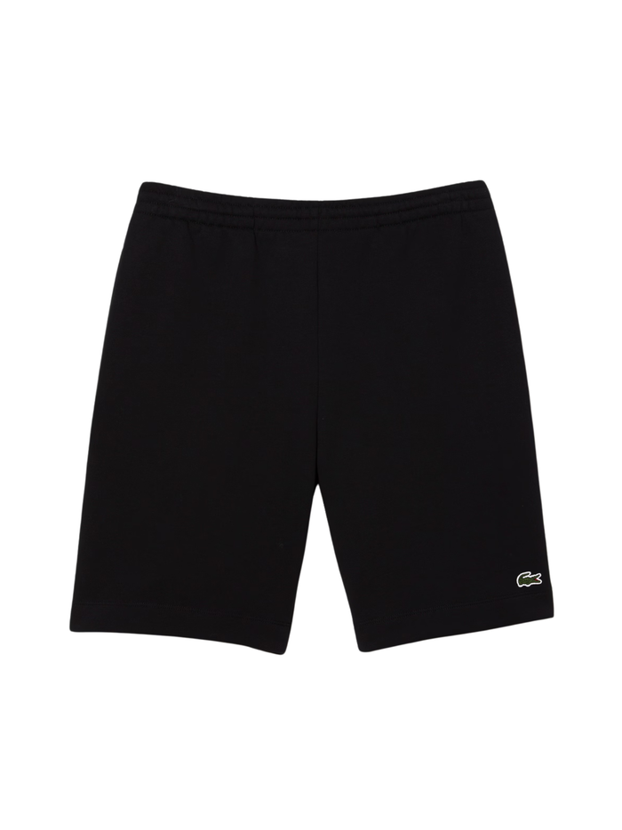 LACOSTE Regular Fit Fleece Shorts Black - MAISONDEFASHION.COM