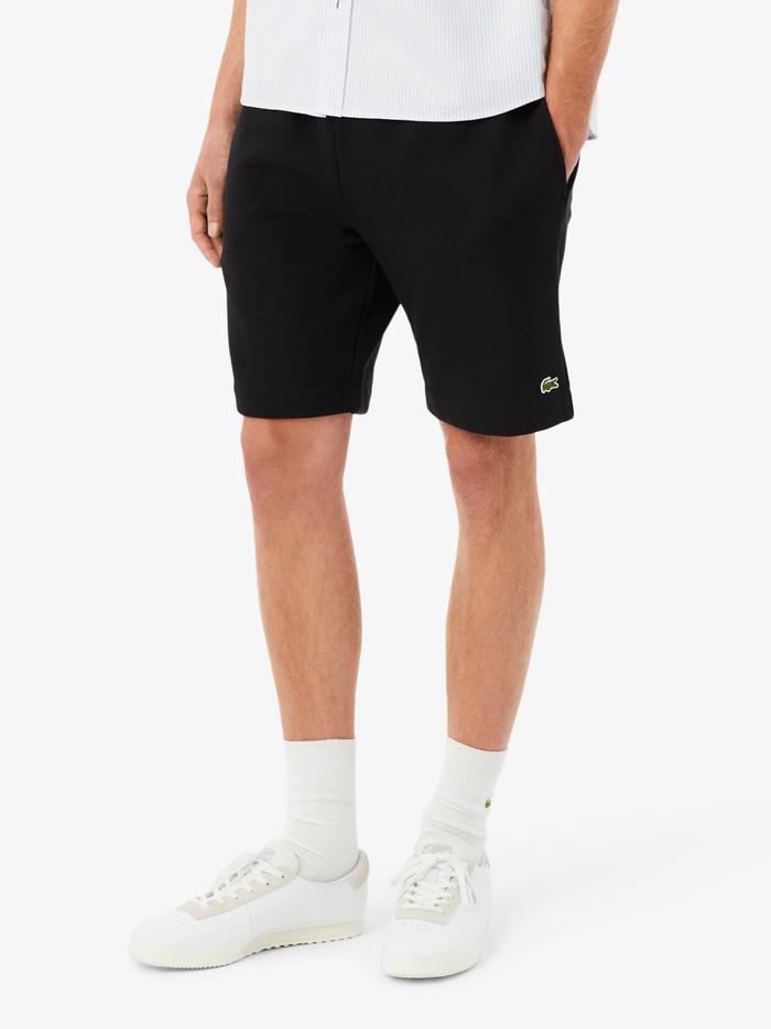 LACOSTE Regular Fit Fleece Shorts Black - MAISONDEFASHION.COM