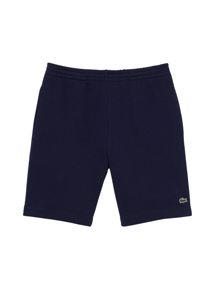 LACOSTE Regular Fit Fleece Shorts Midnight Blue - MAISONDEFASHION.COM