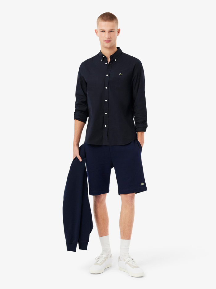 LACOSTE Regular Fit Fleece Shorts Midnight Blue - MAISONDEFASHION.COM