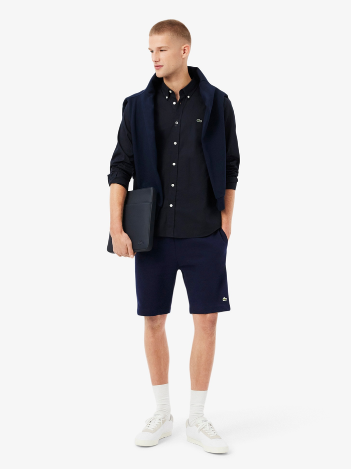 LACOSTE Regular Fit Fleece Shorts Midnight Blue - MAISONDEFASHION.COM