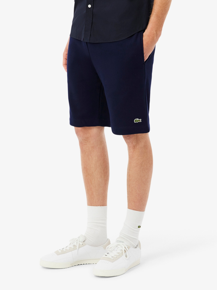 LACOSTE Regular Fit Fleece Shorts Midnight Blue - MAISONDEFASHION.COM