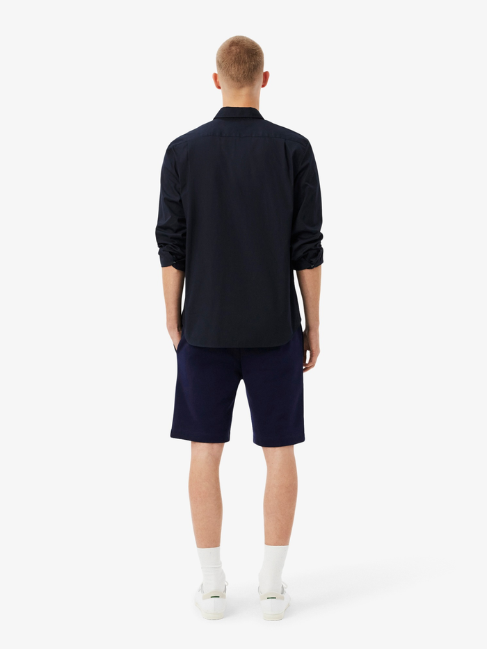 LACOSTE Regular Fit Fleece Shorts Midnight Blue - MAISONDEFASHION.COM