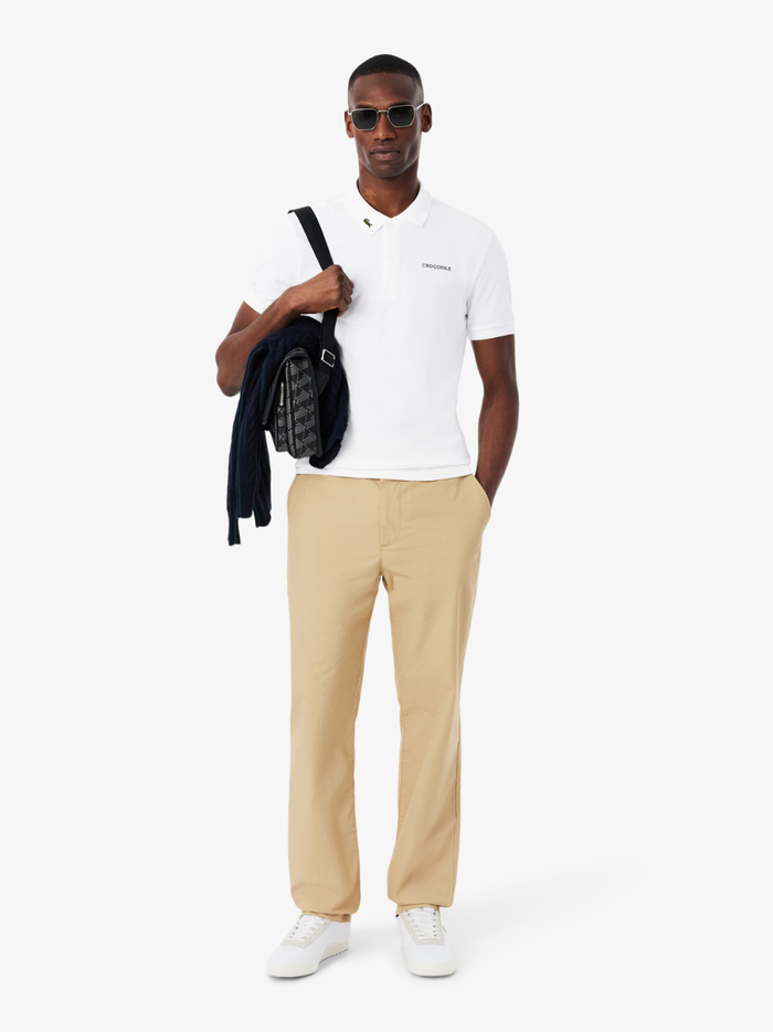 LACOSTE Regular Fit L.12.12 Branded Polo Shirt White - MAISONDEFASHION.COM