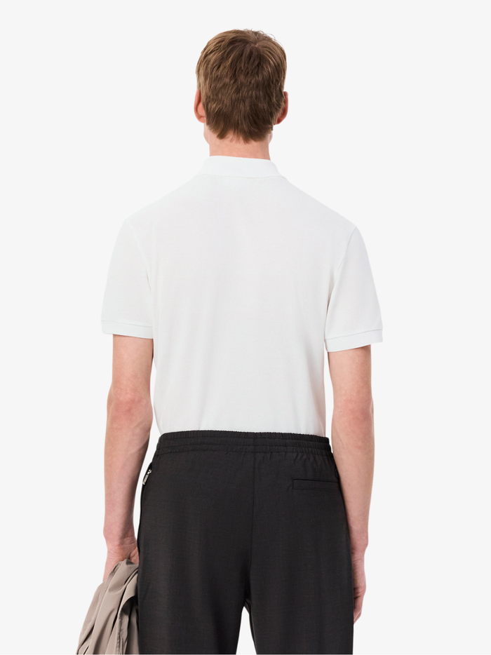 LACOSTE Regular Fit L.12.12 Champs-Élysées Edition Polo Shirt White - MAISONDEFASHION.COM
