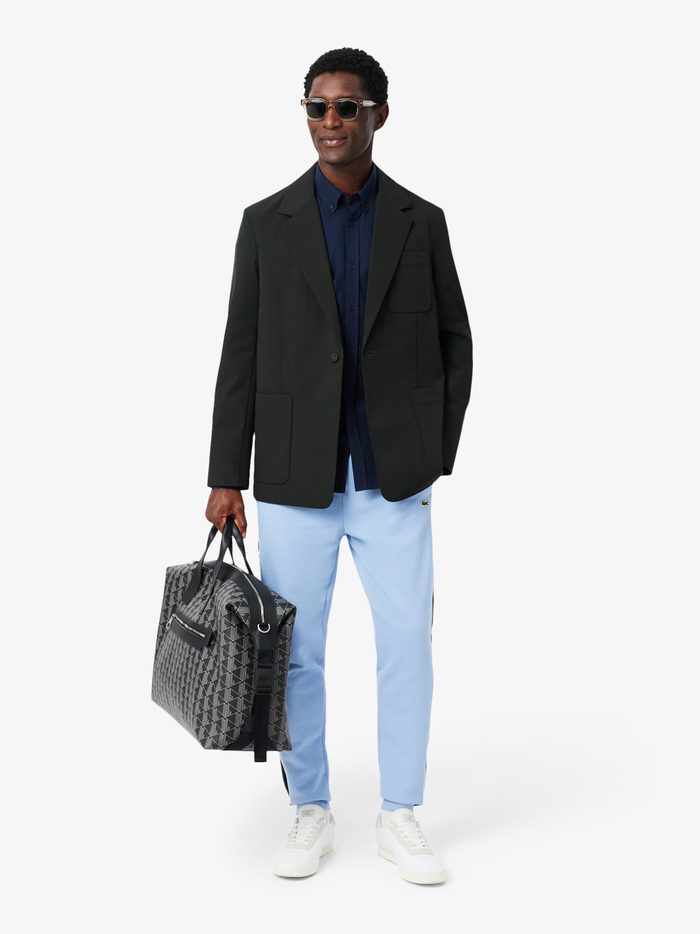 LACOSTE Regular Fit Lightweight Poplin Shirt Midnight Blue - MAISONDEFASHION.COM