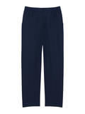 LACOSTE Regular Fit Linen Chino Pants Midnight Blue