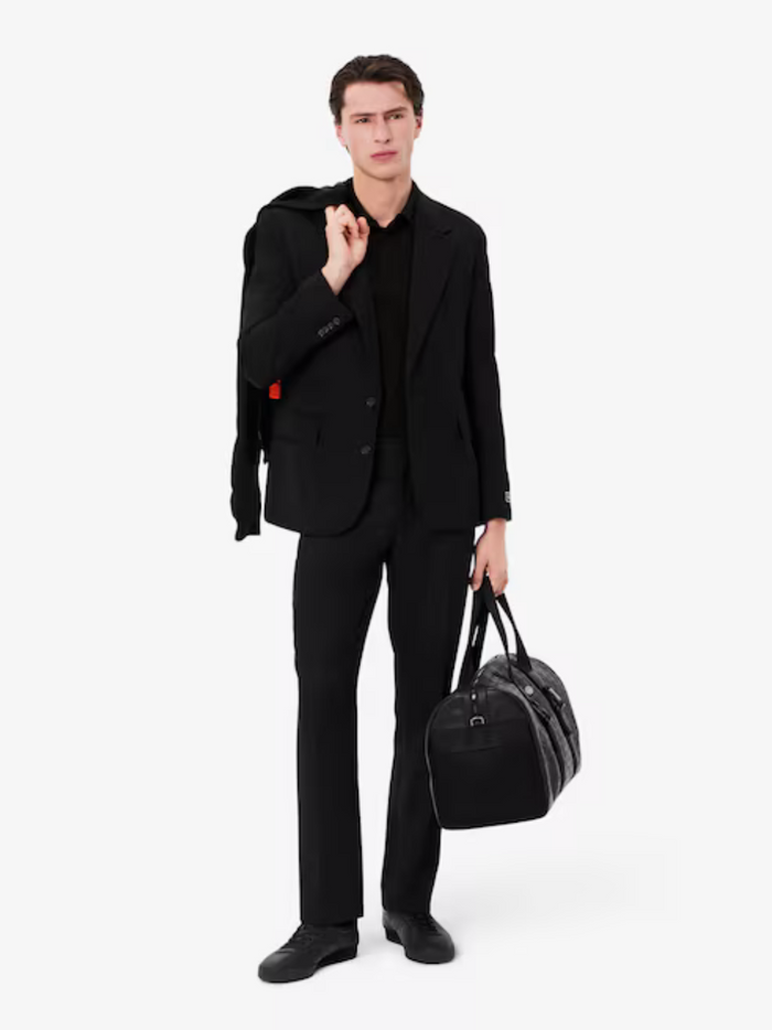 LACOSTE Regular Fit Paris Stretch Piqué Polo Shirt Black - MAISONDEFASHION.COM