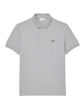 LACOSTE Regular Fit Paris Stretch Piqué Polo Shirt Grey - MAISONDEFASHION.COM