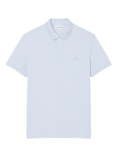 LACOSTE Regular Fit Paris Stretch Piqué Polo Shirt Light Blue - MAISONDEFASHION.COM
