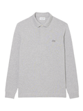 LACOSTE Regular Fit Paris Stretch Piqué Polo Shirt Light Grey - MAISONDEFASHION.COM