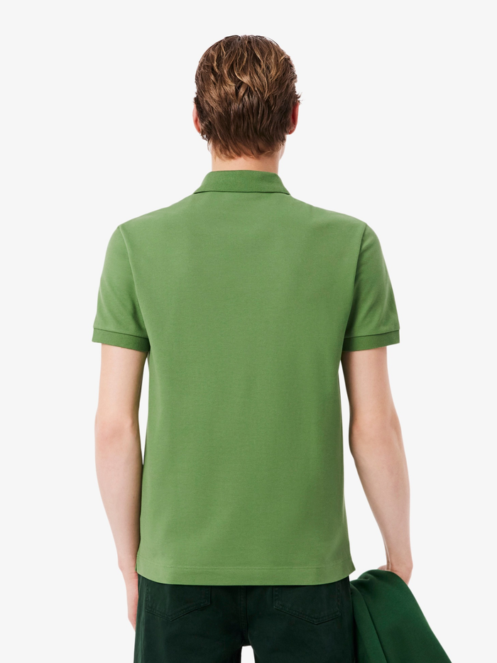 LACOSTE Regular Fit Paris Stretch Piqué Polo Shirt Lime Green - MAISONDEFASHION.COM