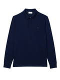 LACOSTE Regular Fit Paris Stretch Piqué Polo Shirt Midnight Blue - MAISONDEFASHION.COM