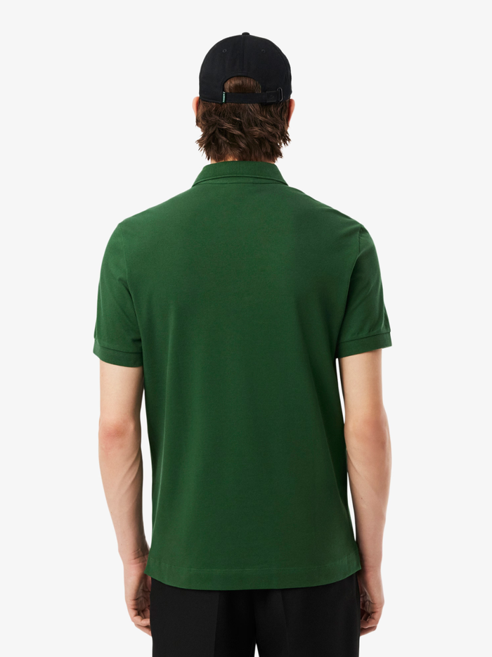 LACOSTE Regular Fit Paris Stretch Piqué Polo Shirt Pine Green - MAISONDEFASHION.COM