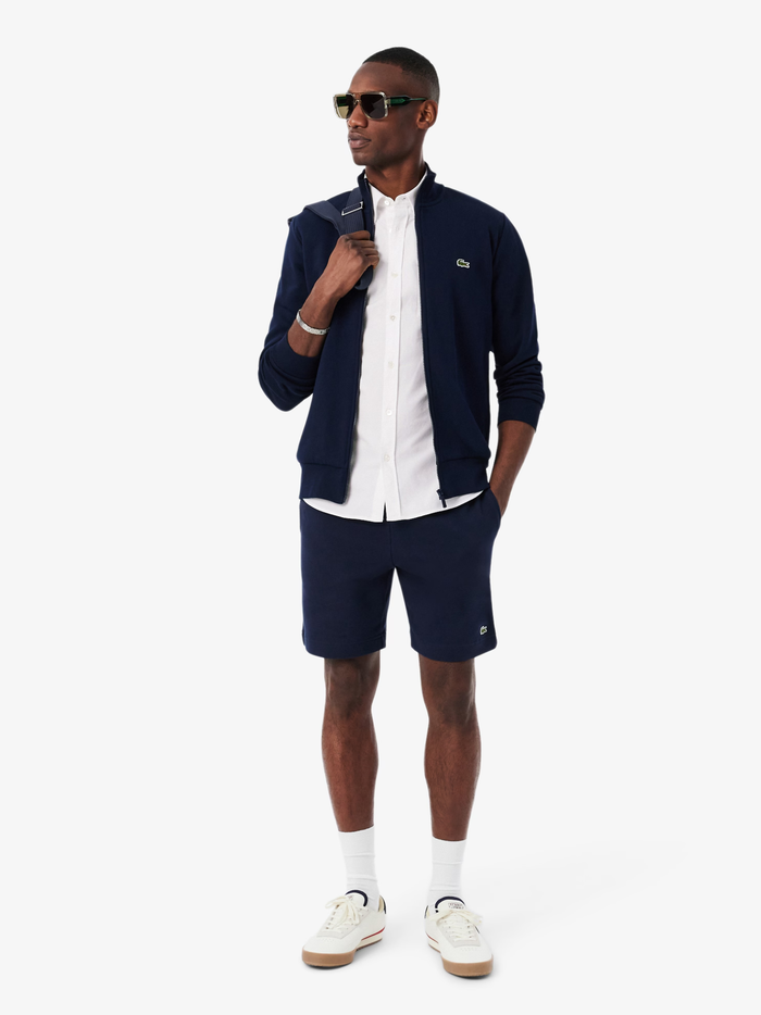 LACOSTE Regular Fit Short Sleeved Oxford Shirt White - MAISONDEFASHION.COM