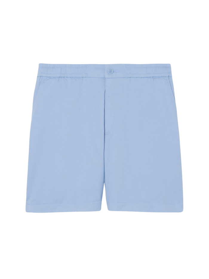 LACOSTE Regular Fit Stretch Cotton Shorts Light Blue - MAISONDEFASHION.COM