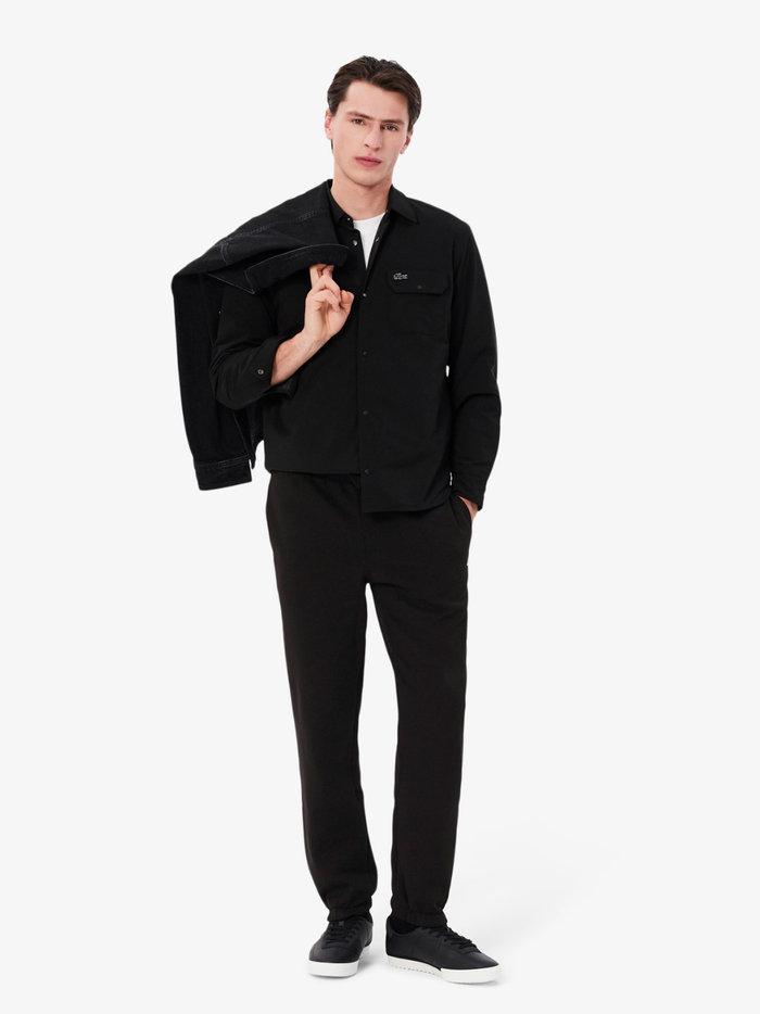 LACOSTE Regular Fit Sweatpants Black - MAISONDEFASHION.COM