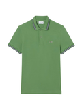 LACOSTE Regular Fit Trim Accent L.12.12 Polo Shirt Lime Green - MAISONDEFASHION.COM