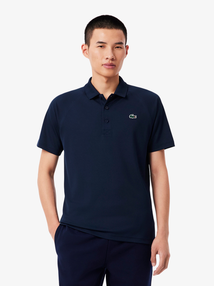 LACOSTE Regular Fit UV Protect Sport Polo Shirt Midnight Blue - MAISONDEFASHION.COM