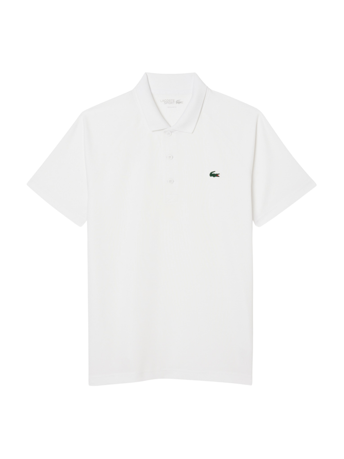 LACOSTE Regular Fit UV Protect Sport Polo Shirt White - MAISONDEFASHION.COM