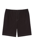 LACOSTE Relaxed Fit Poplin Shorts Brown
