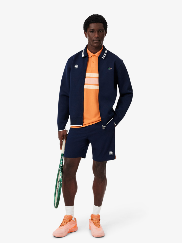 LACOSTE Roland-Garros Edition Ballboy Polo Shirt Orange/Rose - MAISONDEFASHION.COM
