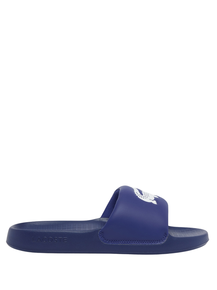 LACOSTE Serve Slide 1.0 Navy/White - MAISONDEFASHION.COM