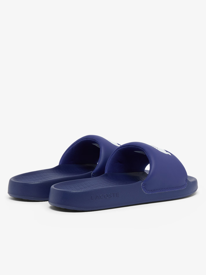 LACOSTE Serve Slide 1.0 Navy/White - MAISONDEFASHION.COM