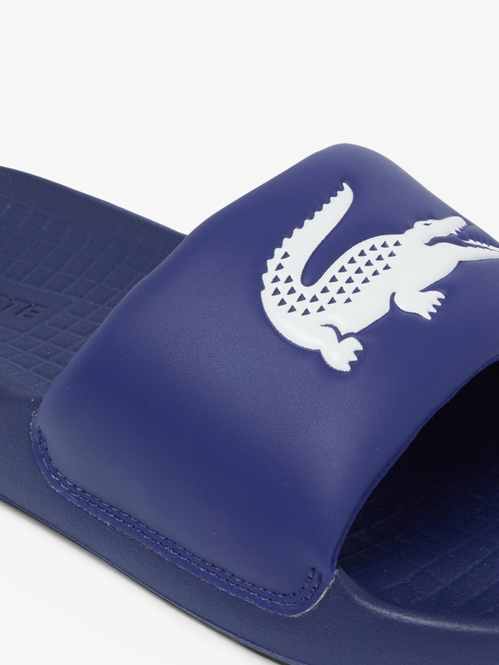 LACOSTE Serve Slide 1.0 Navy/White - MAISONDEFASHION.COM