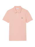LACOSTE Slim Fit L.12.12 Original Polo Shirt Coral Pink - MAISONDEFASHION.COM