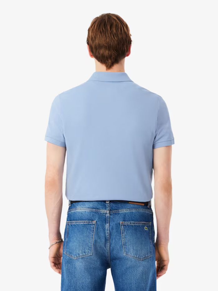 LACOSTE Slim Fit L.12.12 Original Polo Shirt Light Blue - MAISONDEFASHION.COM