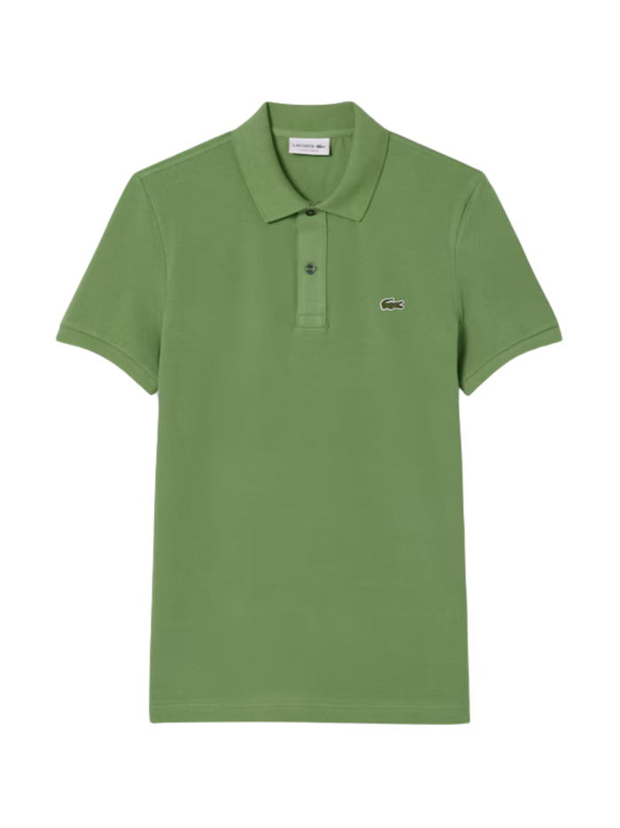 LACOSTE Slim Fit L.12.12 Original Polo Shirt Lime Green - MAISONDEFASHION.COM
