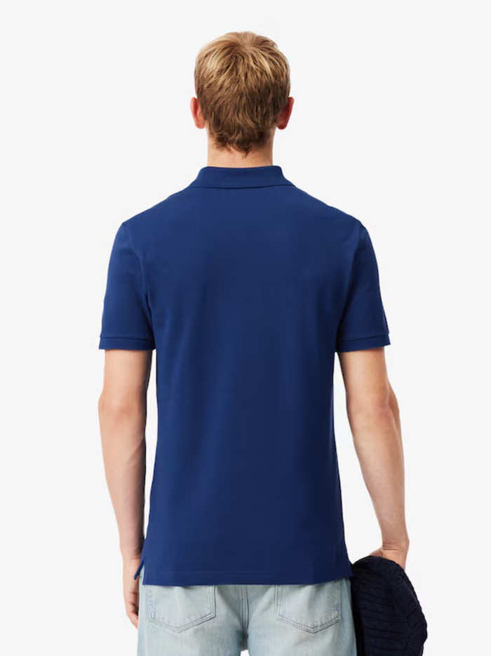 LACOSTE Slim Fit L.12.12 Original Polo Shirt Navy Blue - MAISONDEFASHION.COM