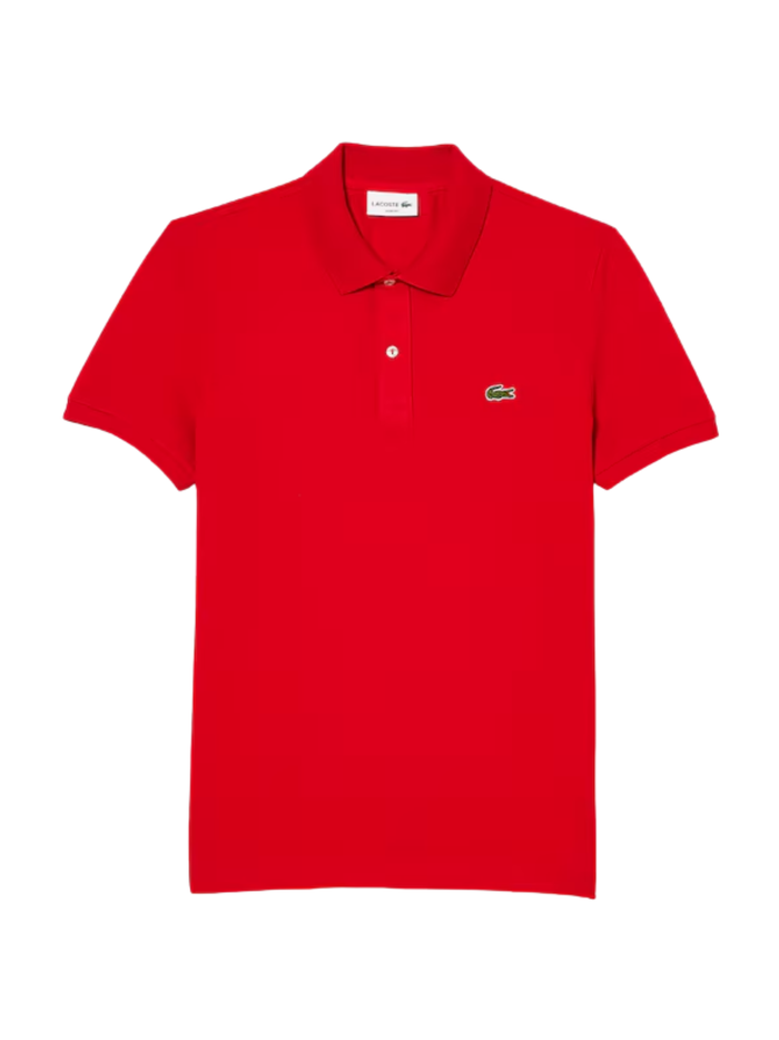 LACOSTE Slim Fit L.12.12 Original Polo Shirt Rouge Red - MAISONDEFASHION.COM