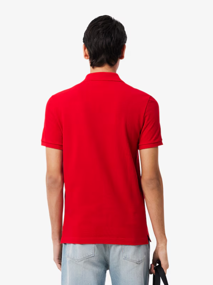 LACOSTE Slim Fit L.12.12 Original Polo Shirt Rouge Red - MAISONDEFASHION.COM