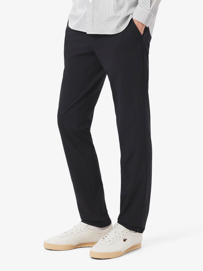 LACOSTE Slim Fit Stretch Commuter Pants Black - MAISONDEFASHION.COM