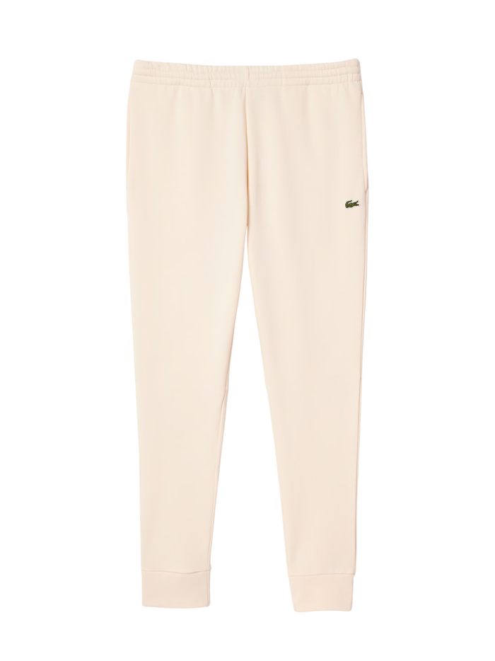 LACOSTE Slim Fit Sweatpants Ecru White - MAISONDEFASHION.COM